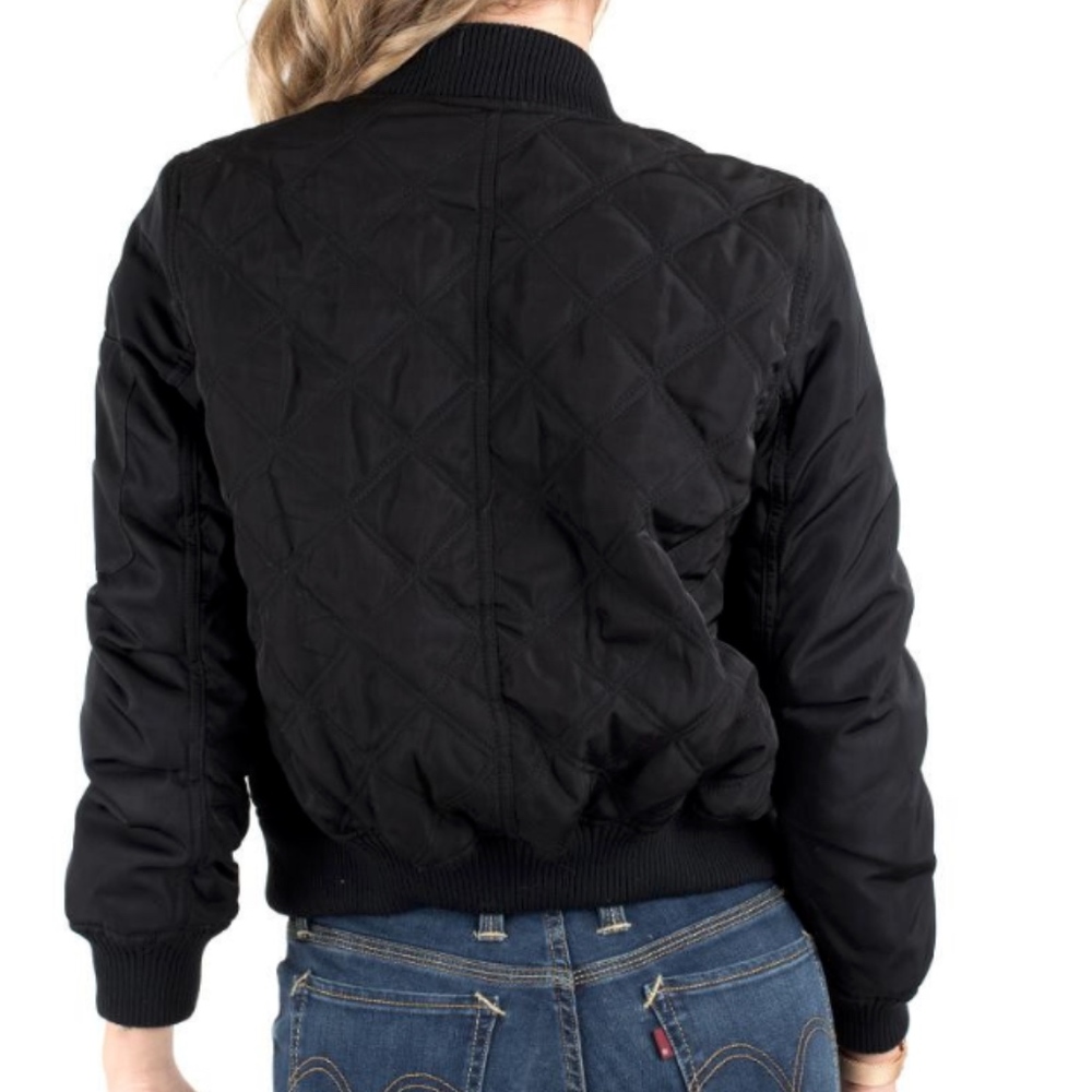 Forever 21 Black Diamond Printed Bomber Jacket